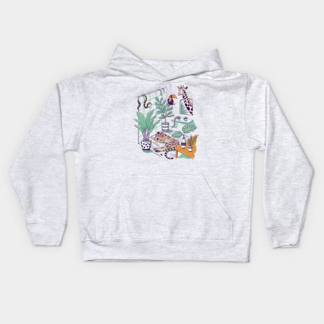 Urban Jungle Kids Hoodie by Vincent Trinidad Art